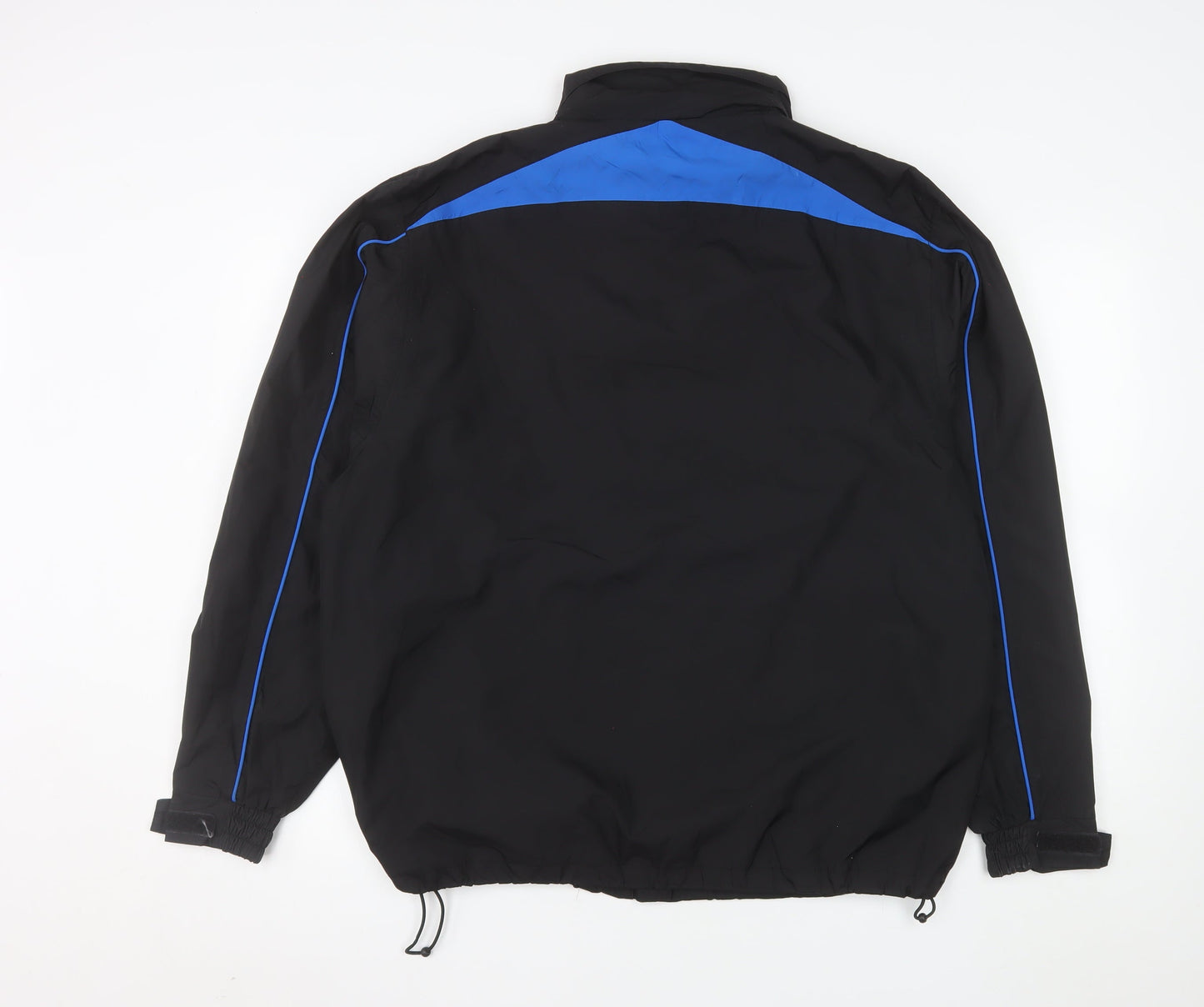 Kartel Men’s Black Blue Windbreaker Jacket L Regular Lightweight