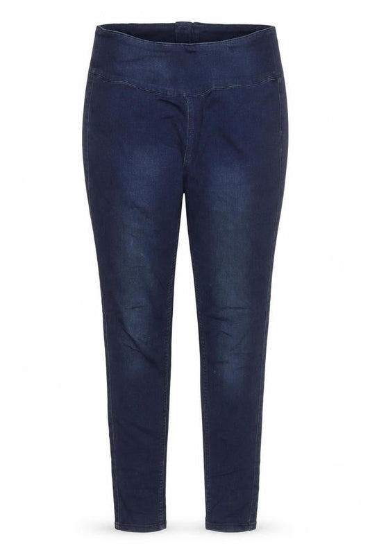 Pieces Womens Blue High Waist Jegging Size L Slim Fit Denim Jeans