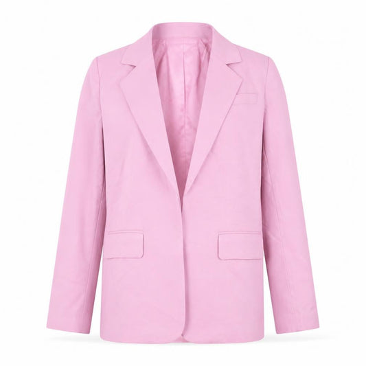 PRETTYLITTLETHING Women Pink Blazer Jacket UK 6 Slim Fit Lined Polyester