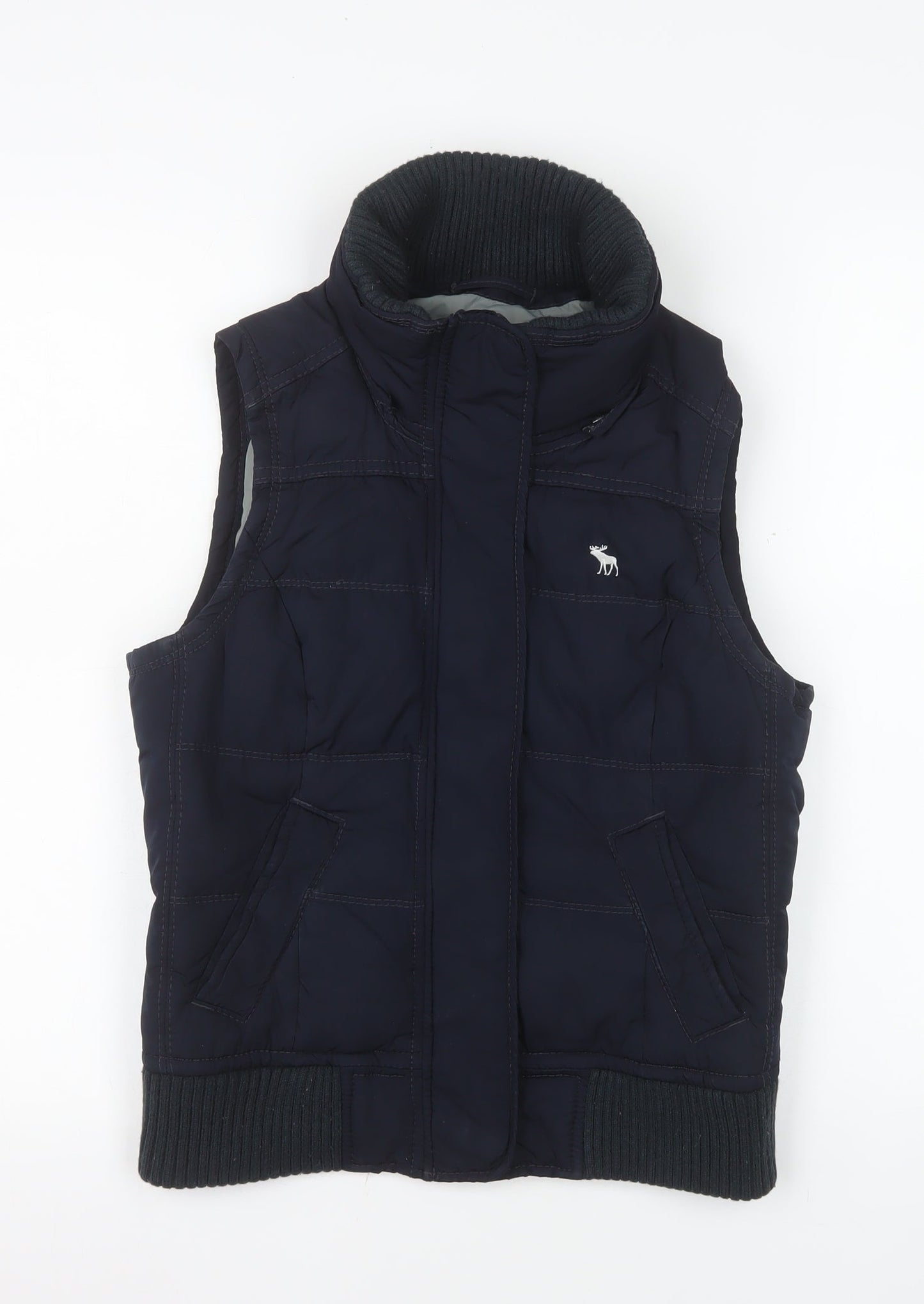 Abercrombie & Fitch Women's Blue Puffer Waistcoat M