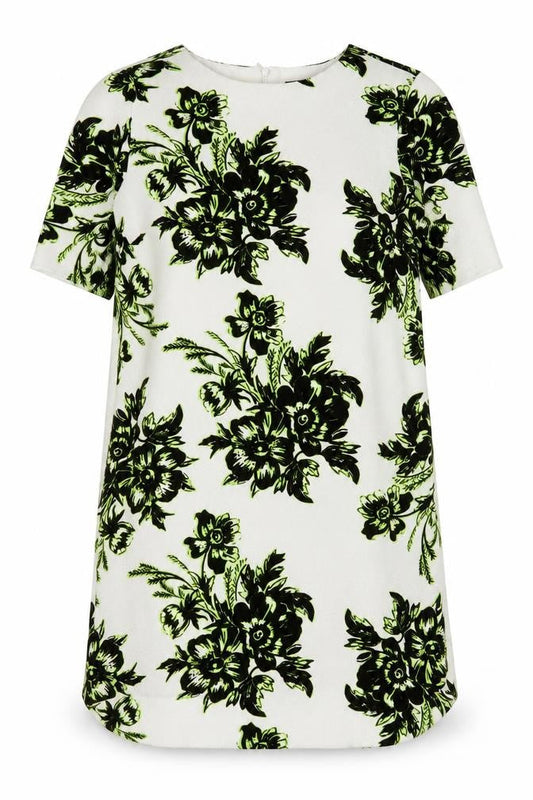 Warehouse Women’s White Floral Shift Dress Size 12 Knee Length