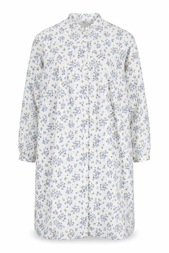 Marlon Womens White Blue Floral Quilted Coatigan Size 12