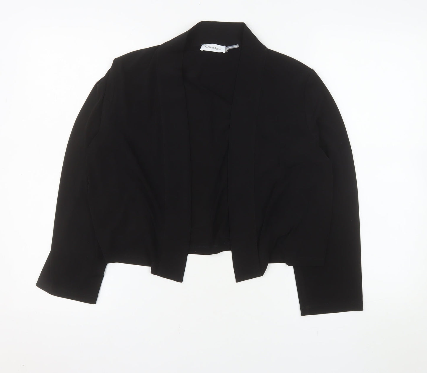 Calvin Klein Women's Black XL Cropped Blazer Jacket