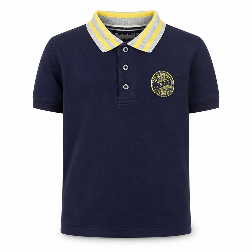 Timberland Boys Navy Polo Shirt 8 Years Cotton Short Sleeve Classic