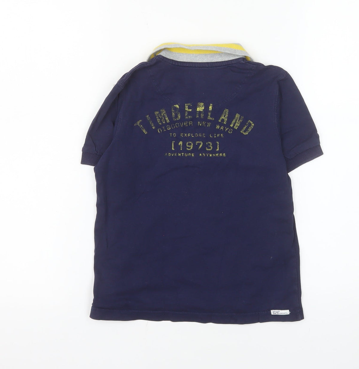 Timberland Boys Navy Polo Shirt 8 Years Cotton Short Sleeve Classic