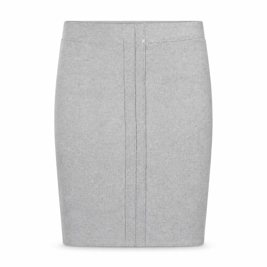 Stradivarius Women’s Grey Pencil Skirt Size M Jersey Stretch Workwear