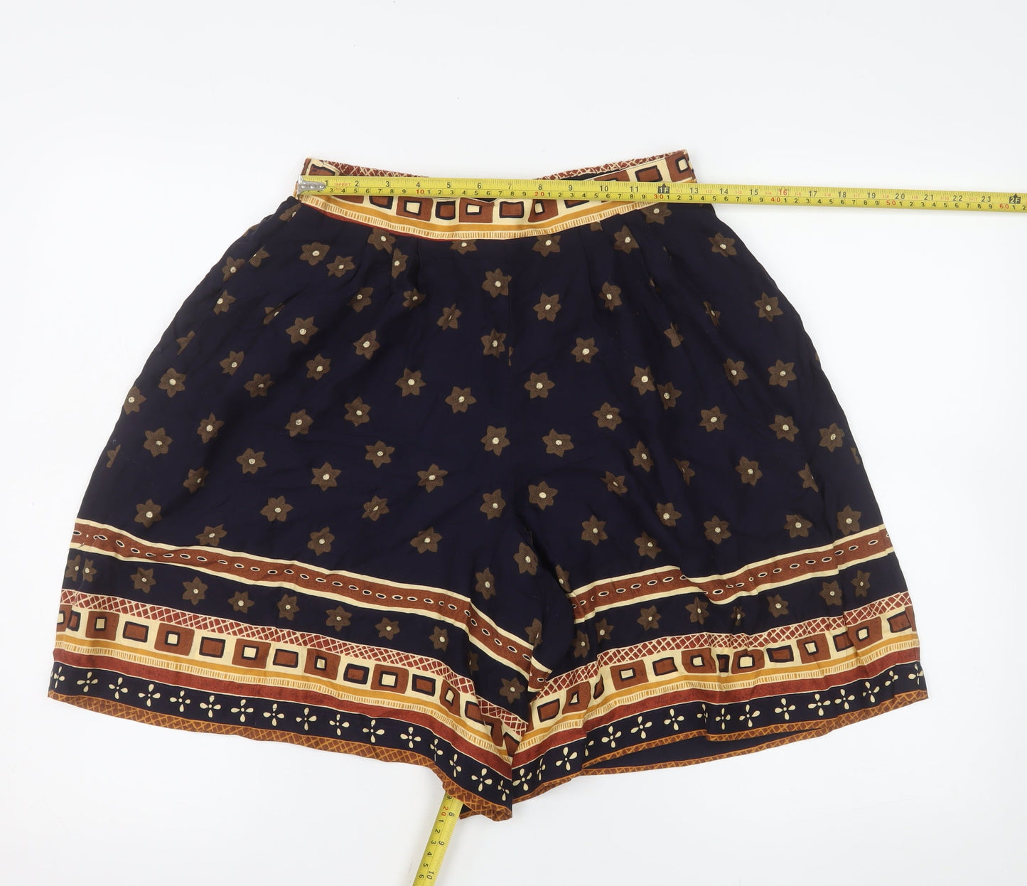 Jordan Womens Blue Bohemian Rayon Culotte Shorts Size M