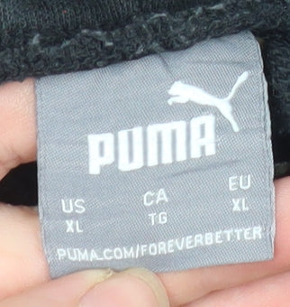Puma Men's Black XL Jogger Sweatpants Fleece Activewear Trousers