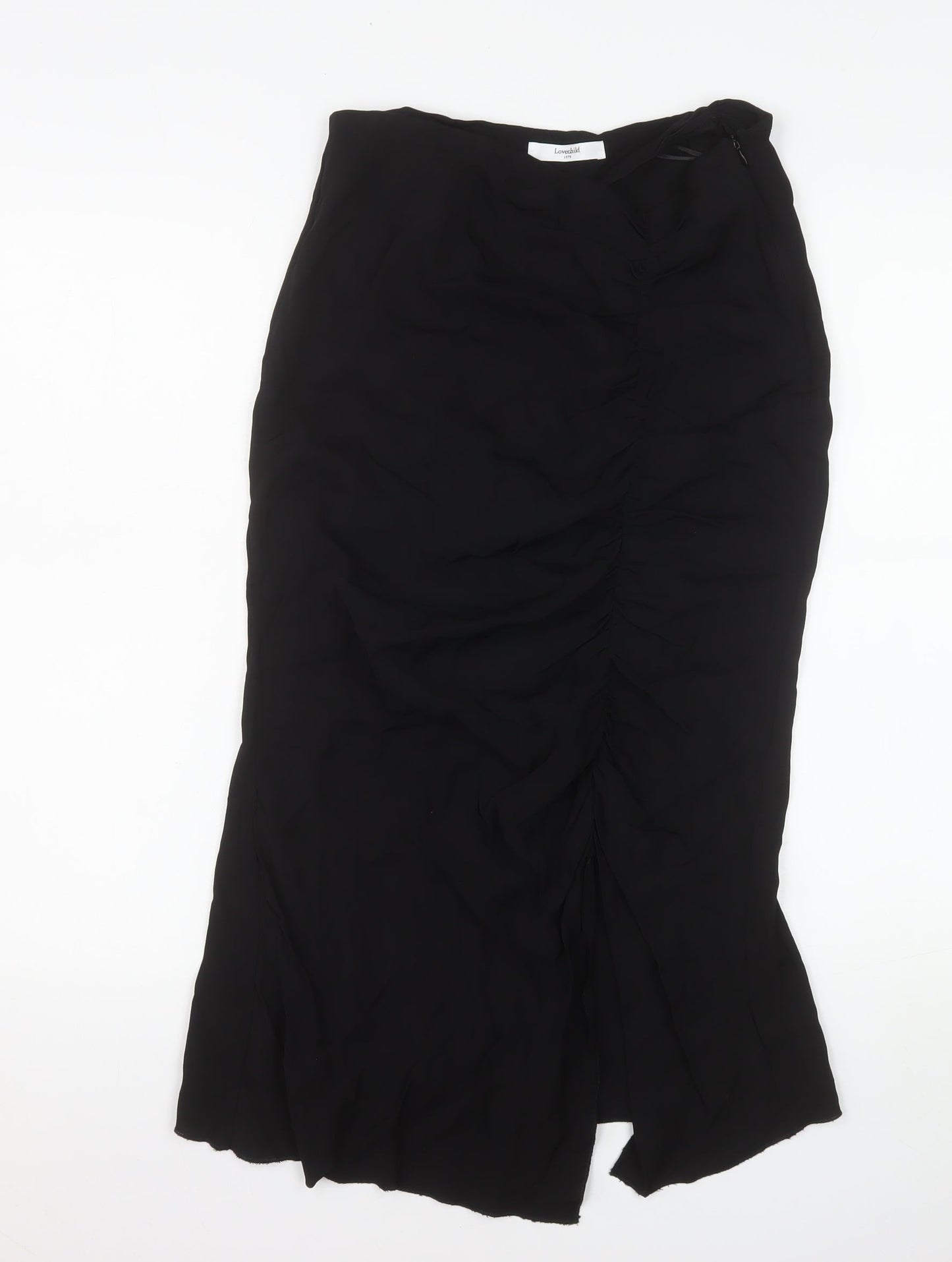 Lovechild 1979 Women's Black Midi Pencil Skirt Size 8 Stretch Viscose