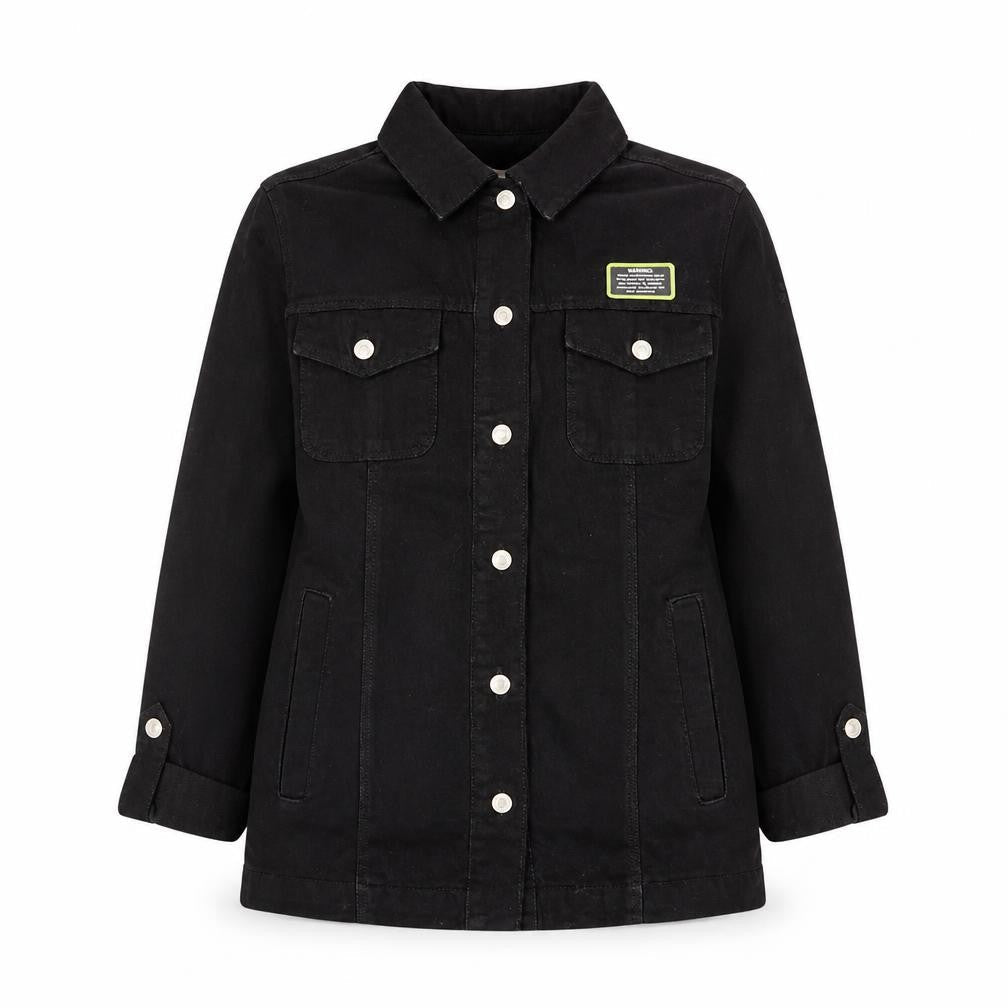 Band of Gypsies Women's Black Cotton Button Jacket Size 6