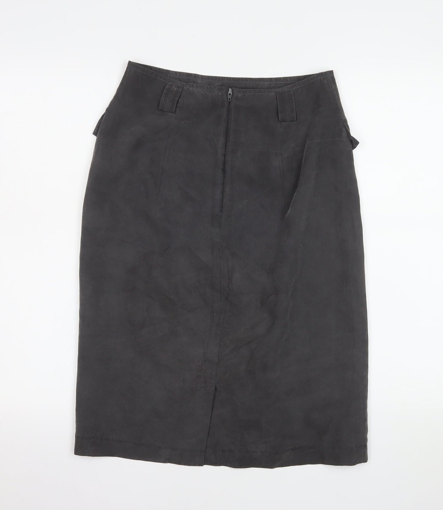 Gerry Weber Women’s Black Leather Pencil Skirt Size 10