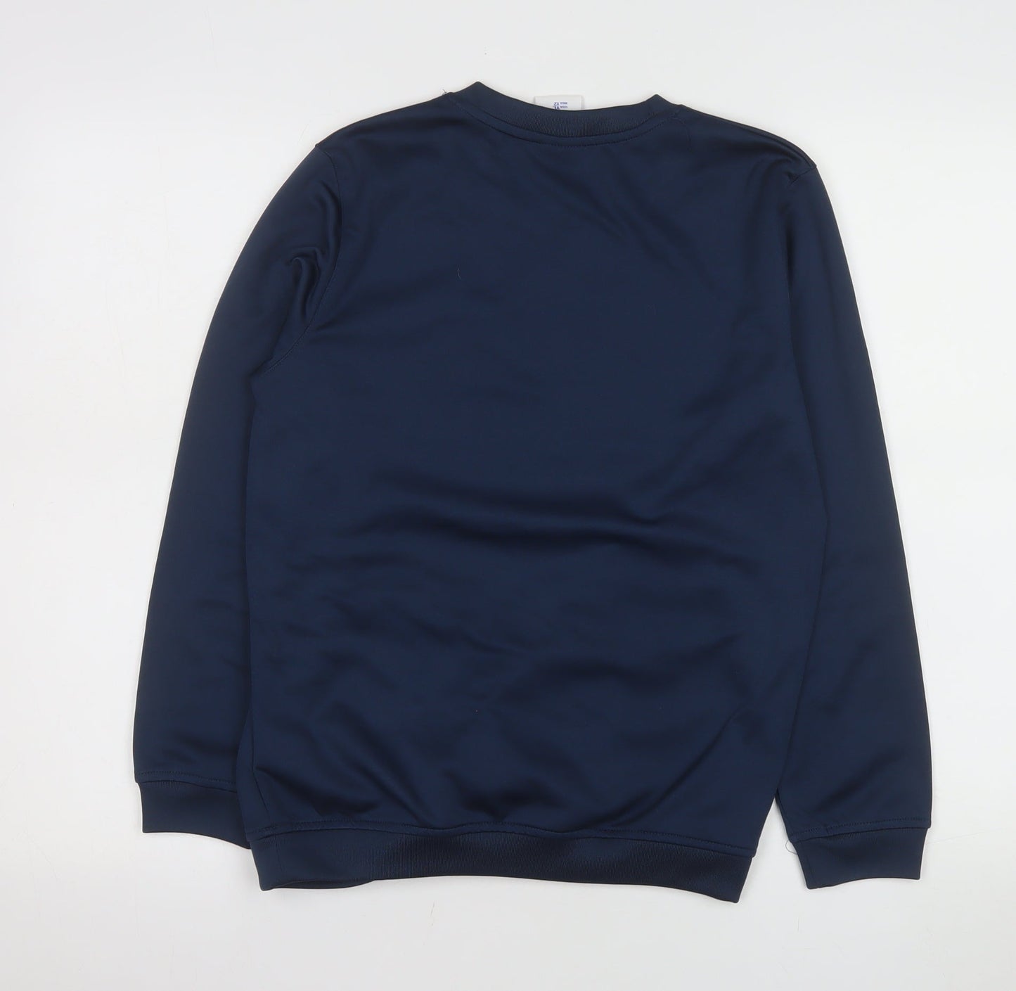 Joma Boys Navy Long Sleeve Crew Neck Athletic T-Shirt 2XS Polyester Football Top