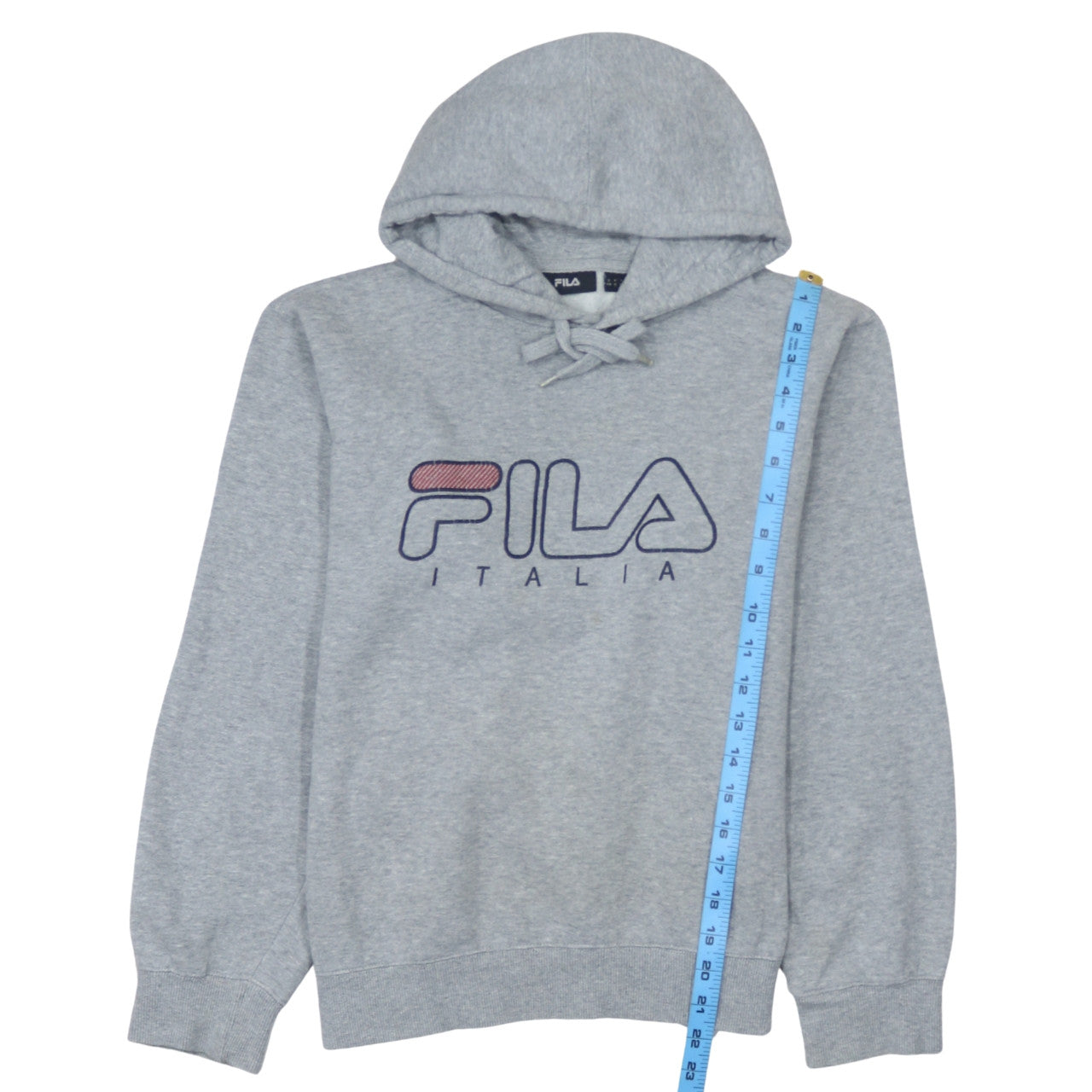 Fila Men’s Grey Pullover Hoodie Small Logo Sportswear