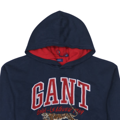 Additional view of GANT boys’ navy blue hooded pullover sweatshirt 13-14 years cotton blend