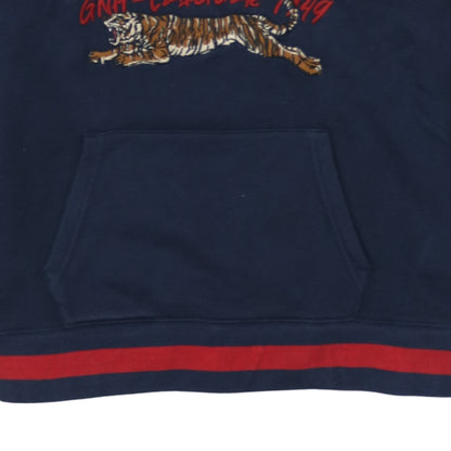 Additional view of GANT boys’ navy blue hooded pullover sweatshirt 13-14 years cotton blend