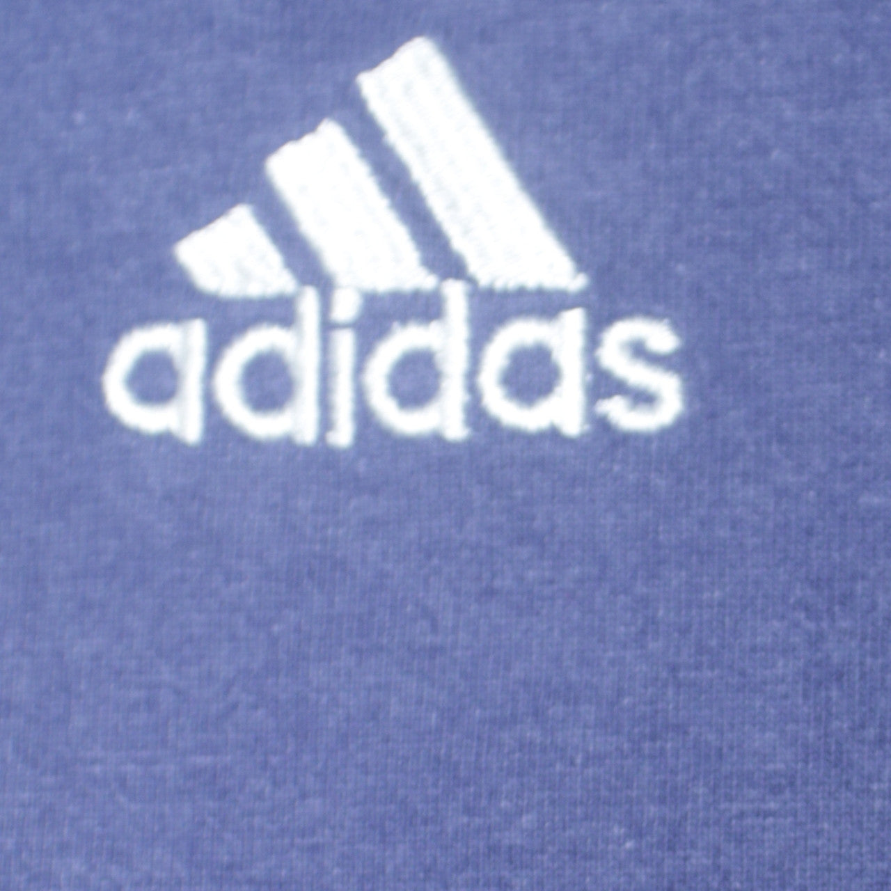 Adidas Men Blue Crew Neck Short Sleeve Cotton T-Shirt Size L