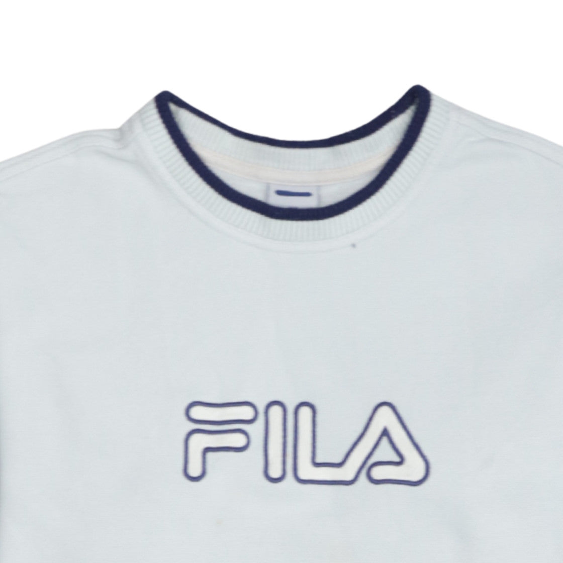 FILA Boys White Logo Pullover Sweatshirt Age 12 Regular Fit Crew Neck