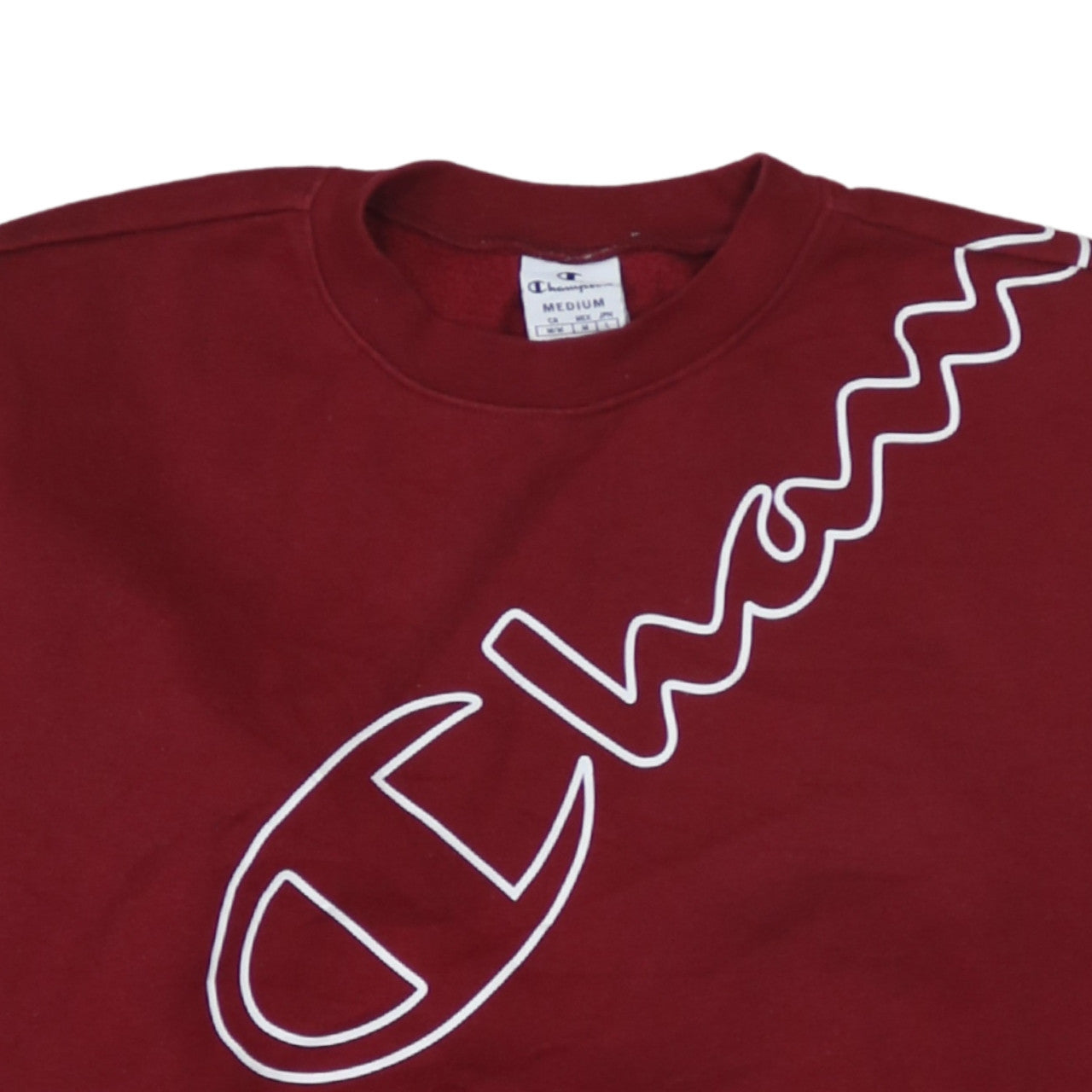 Champion Womens Red Crew Neck Pullover Sweatshirt Medium