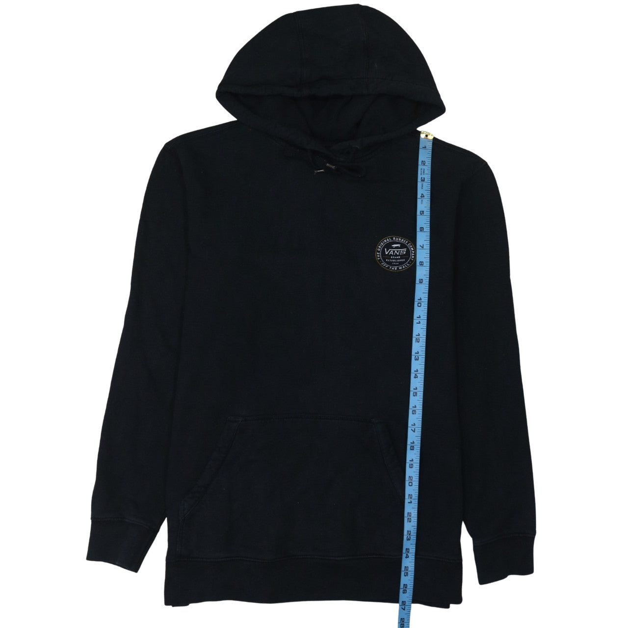 Vans Men's Black Medium Pullover Hoodie with Logo Graphic