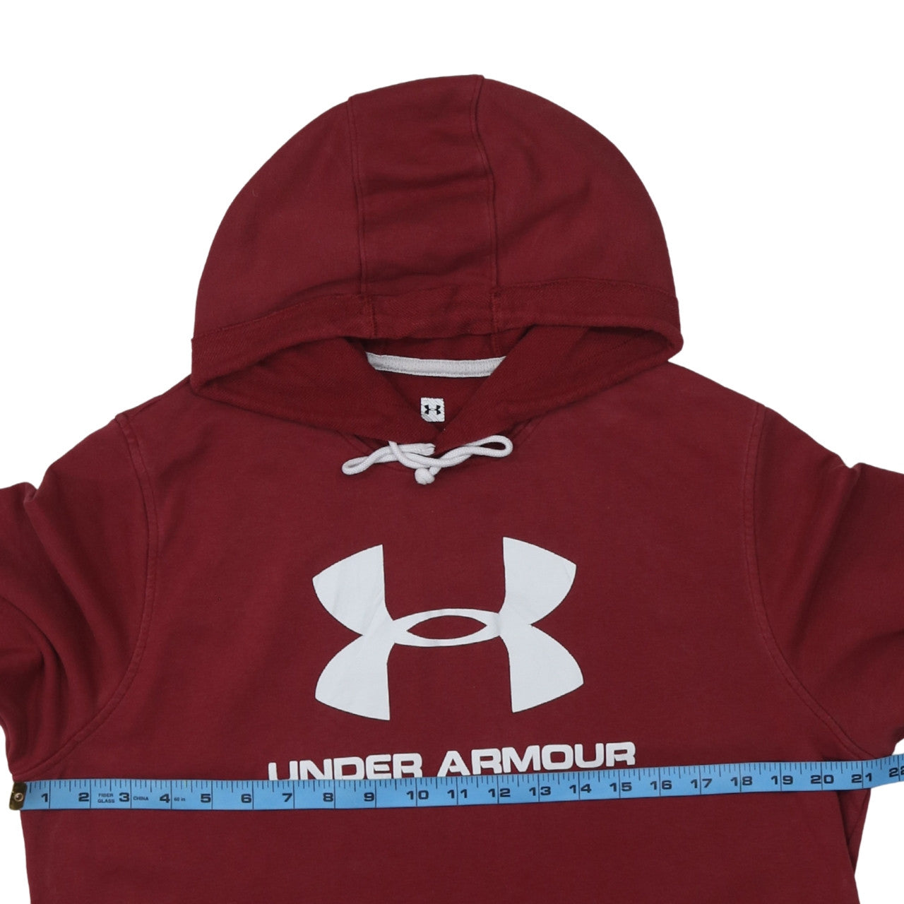 Under Armour Men’s Red Pullover Hoodie Size L Logo Sportswear