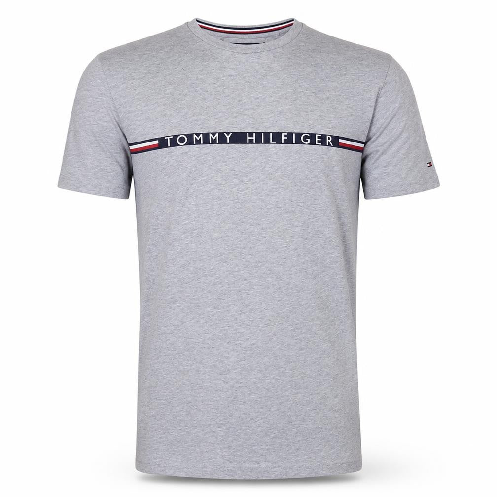 Tommy Hilfiger Men's Grey XL Organic Cotton Logo T-Shirt