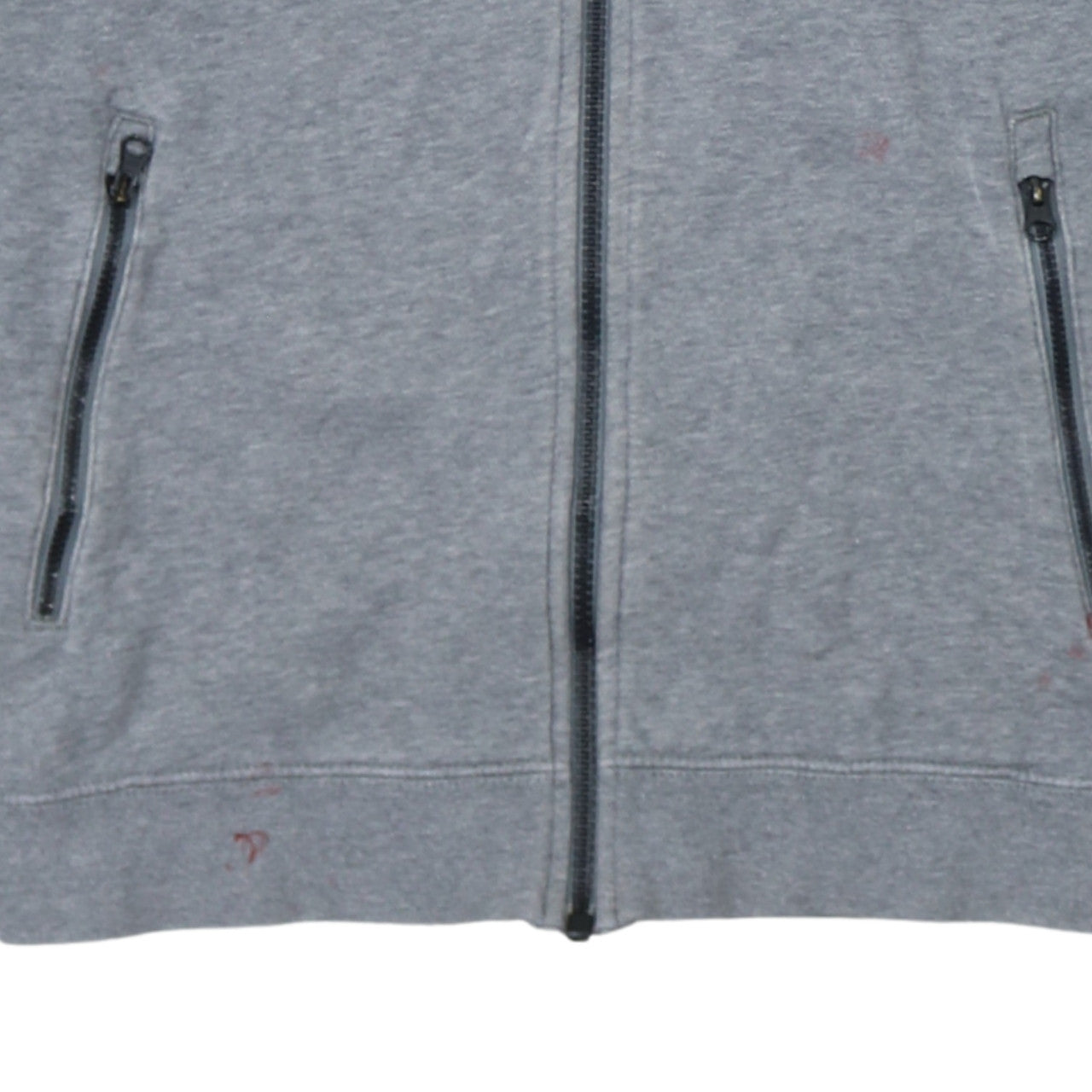 Nike Boys Grey Full Zip Hoodie 10-12 Years Regular Fit Fleece Sweatshirt