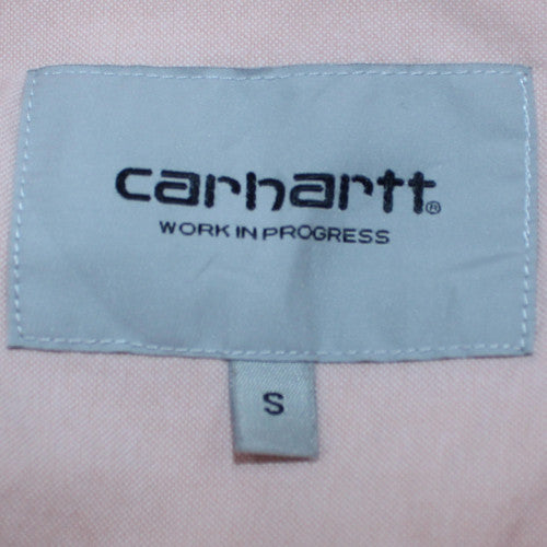 Carhartt WIP Men's Pink Cotton Button-Up Long Sleeve Casual Shirt Size S