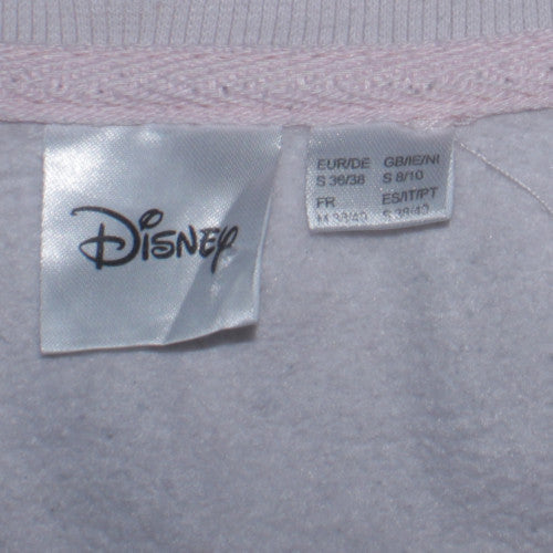 Disney Women Pink Mickey Mouse 28 Pullover Sweatshirt Size S 8/10