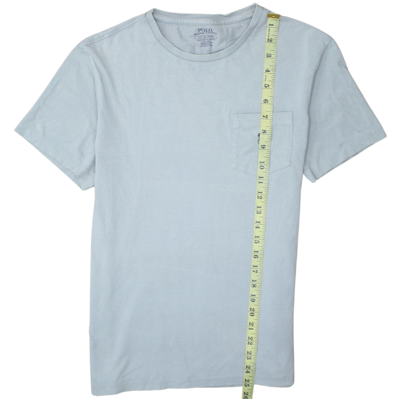 Ralph Lauren Men's Blue Slim Fit Cotton Crew Neck T-Shirt Size S