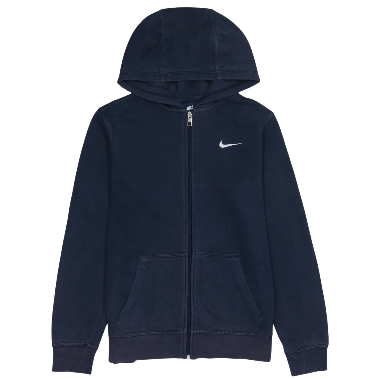 Nike Boys Blue Full Zip Hoodie 13-15 Years Fleece Hooded Sweatshirt