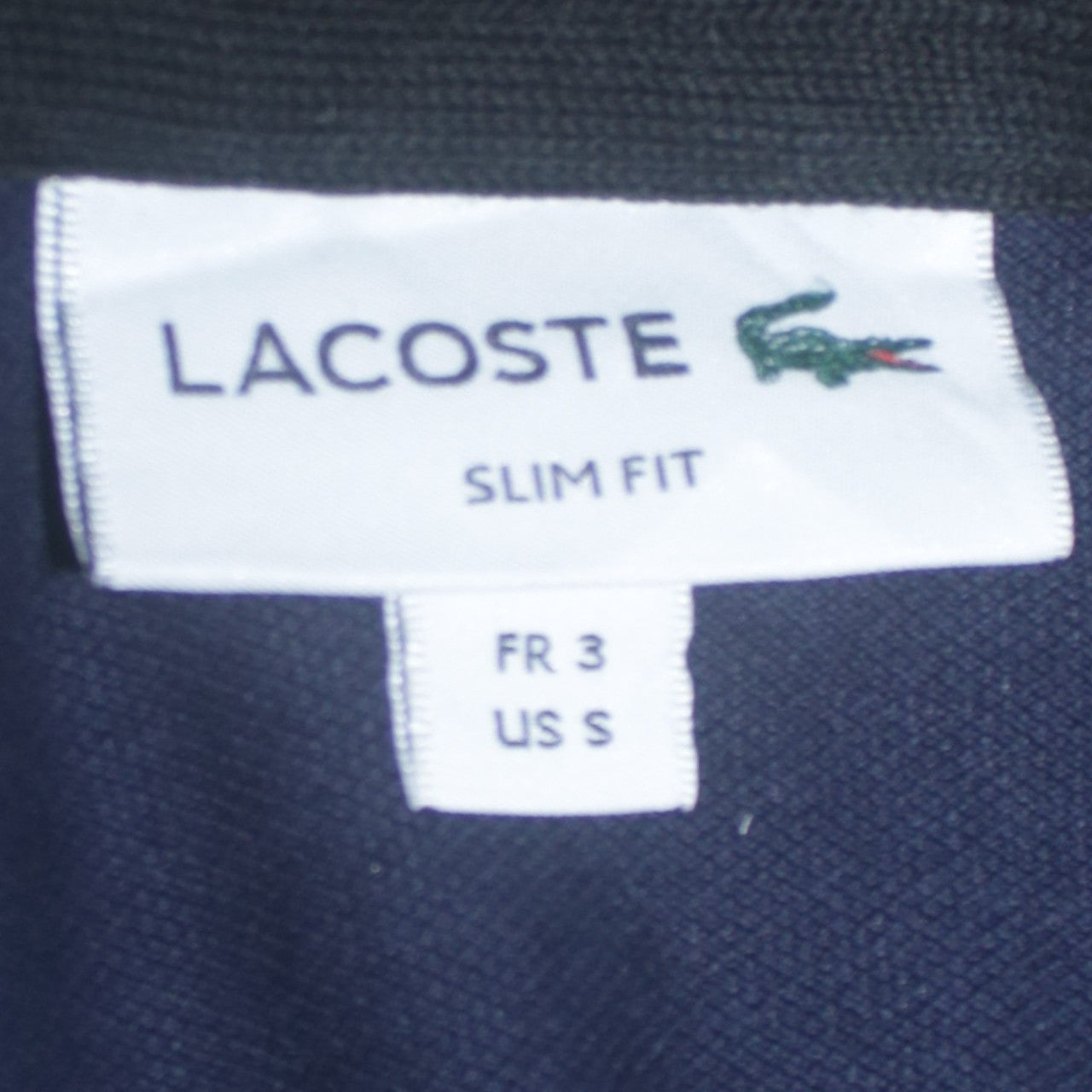 Lacoste Men’s Blue Slim Fit Long Sleeve Polo Shirt Size S