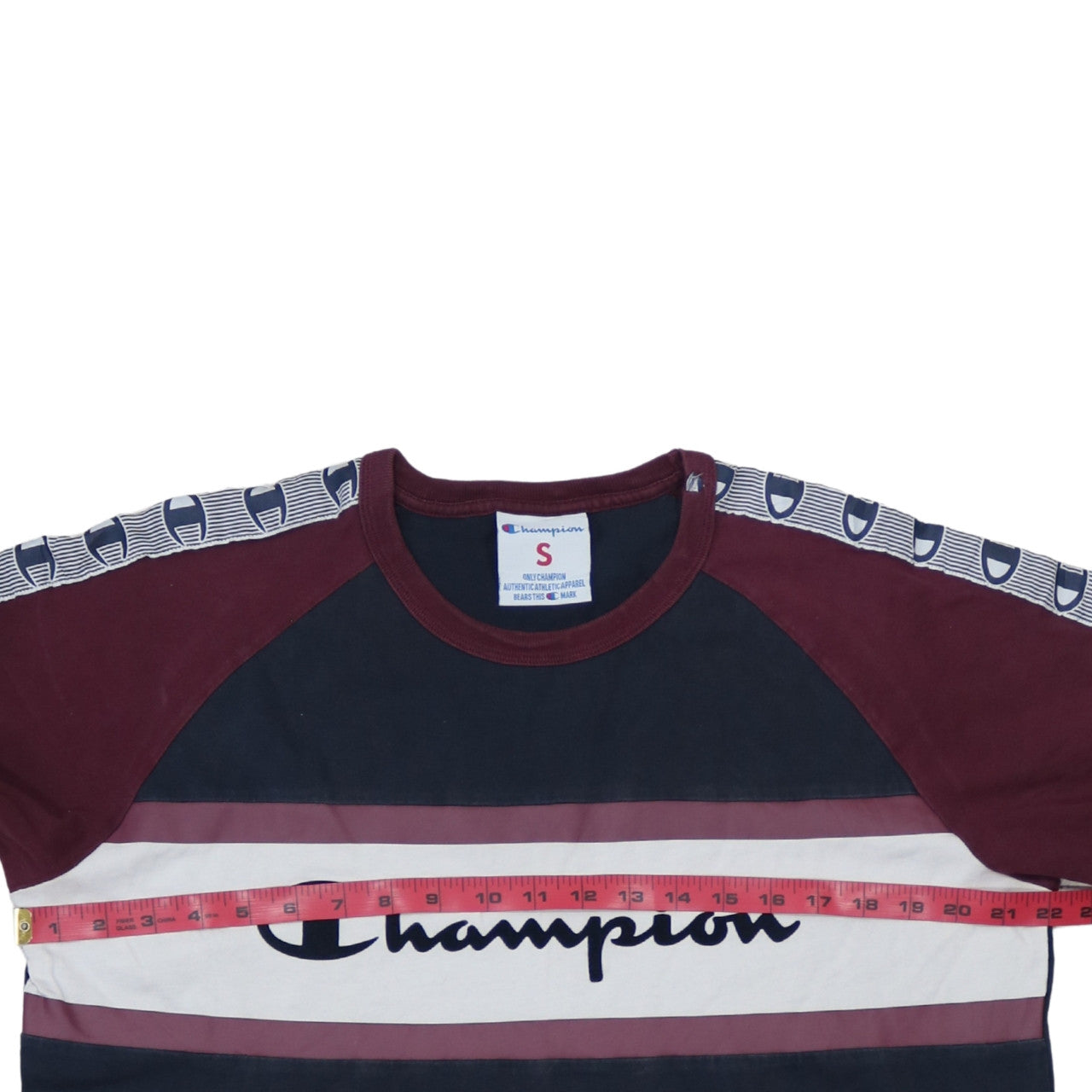Champion Men's Multicolour S Crew Neck Retro Logo T-Shirt