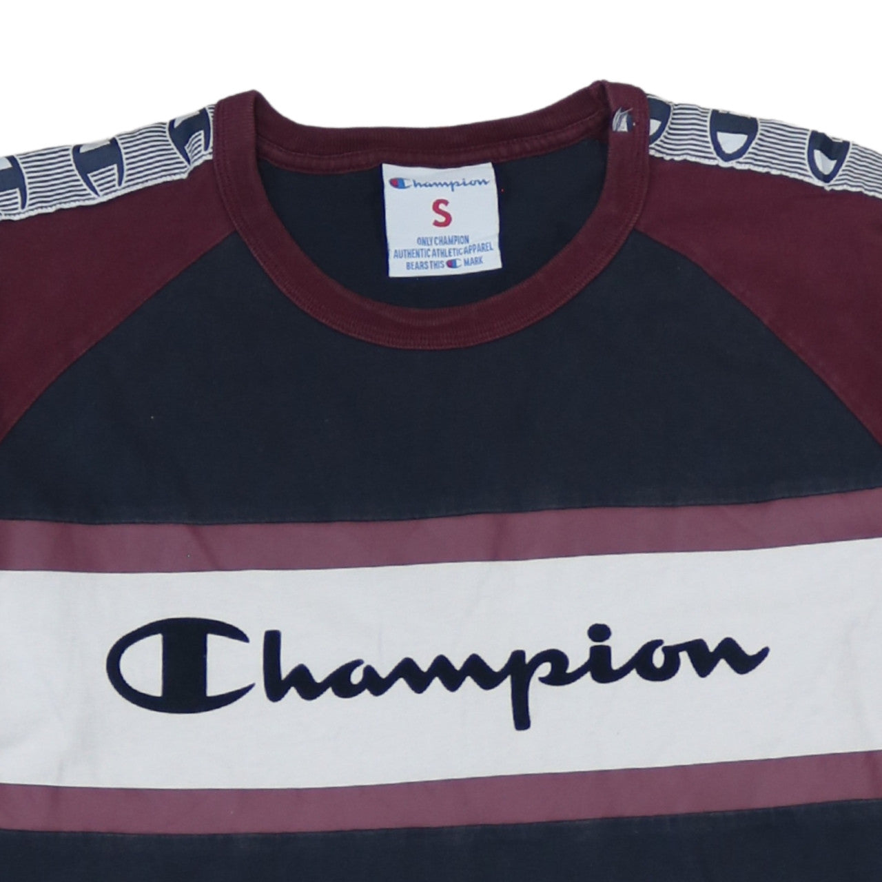 Champion Men's Multicolour S Crew Neck Retro Logo T-Shirt