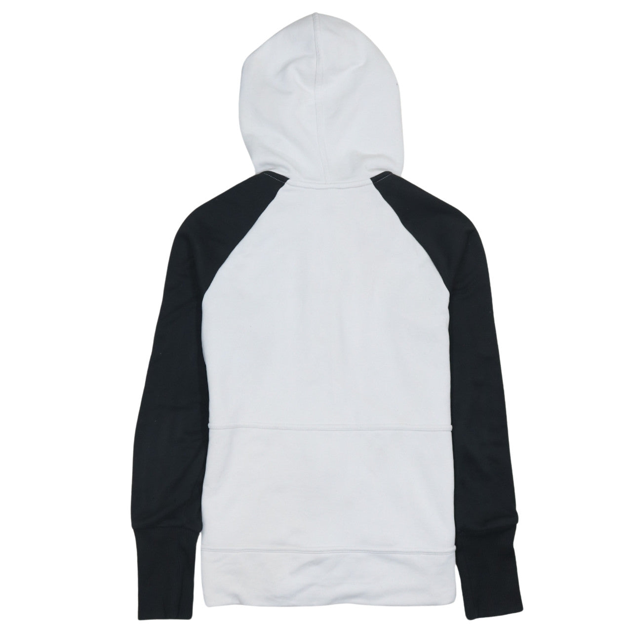 Adidas Womens White Full Zip Hoodie Size 12 Raglan Sleeve Sportswear