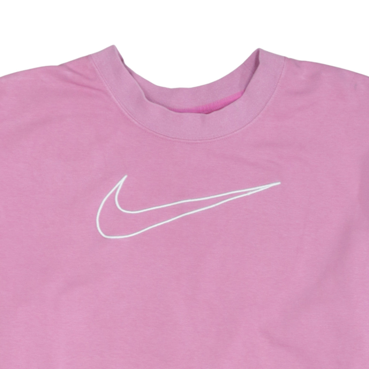 Nike Women Pink Pullover Sweatshirt 2XL Cotton Blend Dri-Fit Logo