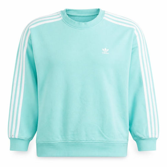 Adidas Womens Blue Crew Neck Pullover Sweatshirt Size 10 UK