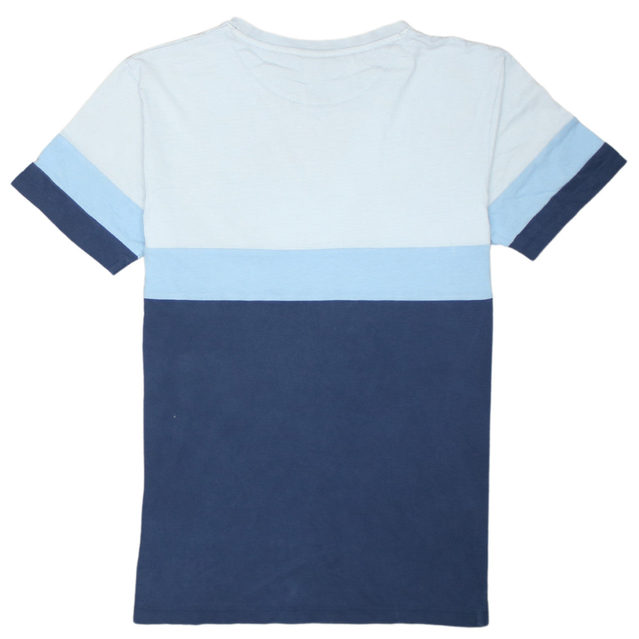 Ellesse Men’s Blue Colourblock Logo T-Shirt Size M Retro Sports Style