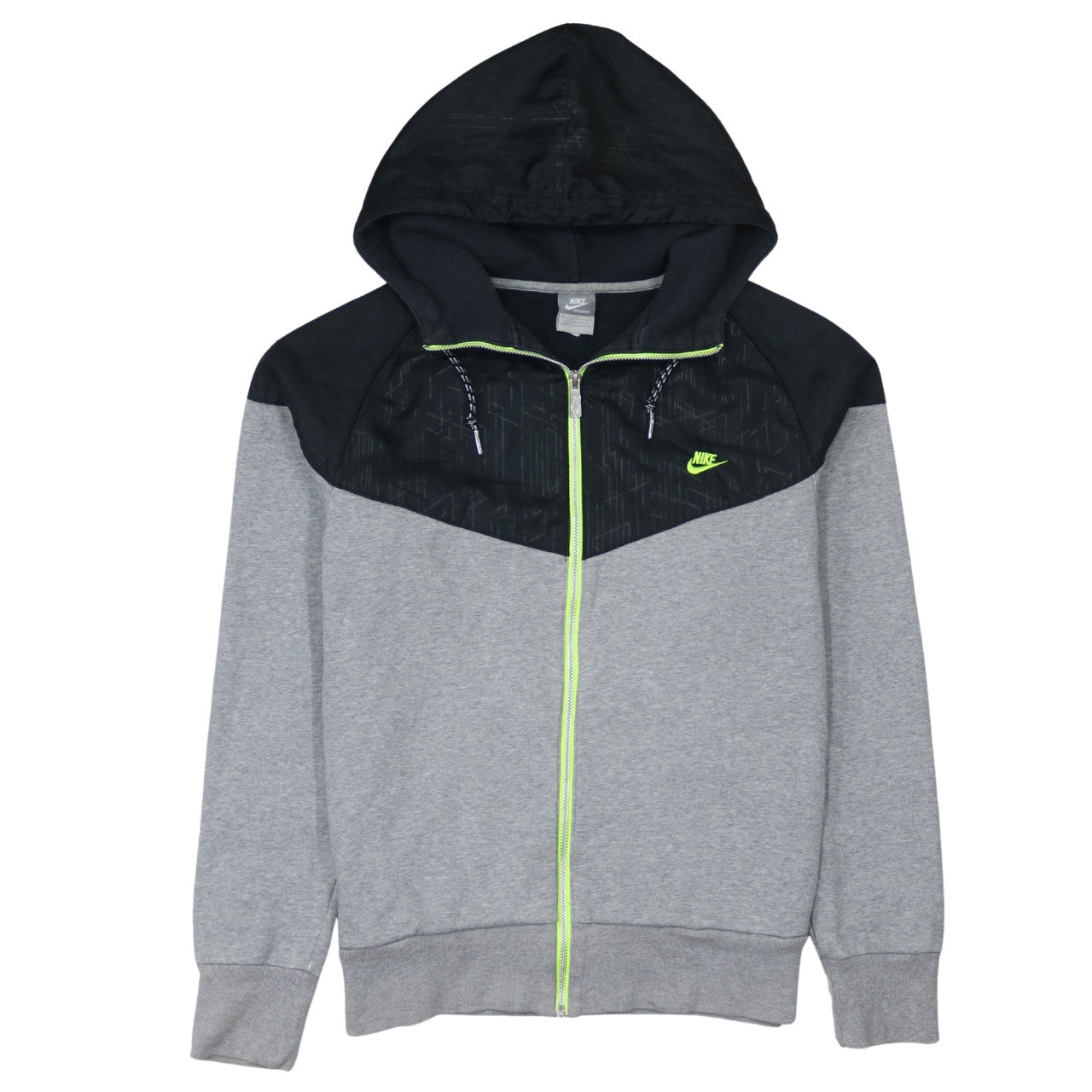Nike Men’s Grey Full Zip Hoodie Medium Sportswear Sweatshirt