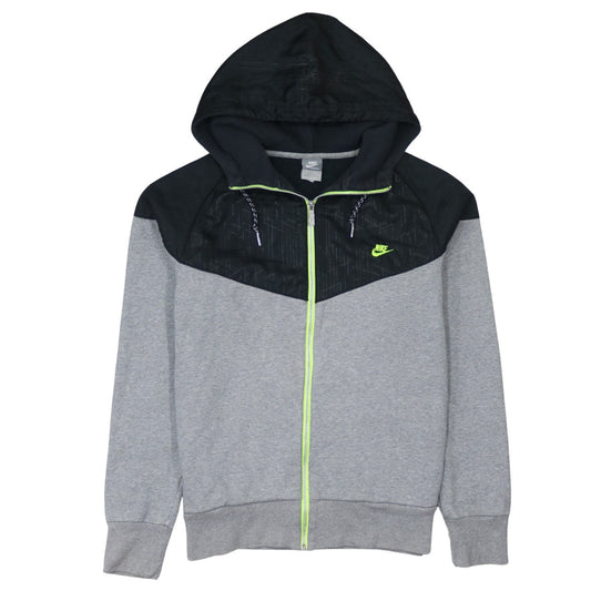 Nike Men’s Grey Full Zip Hoodie Medium Sportswear Sweatshirt
