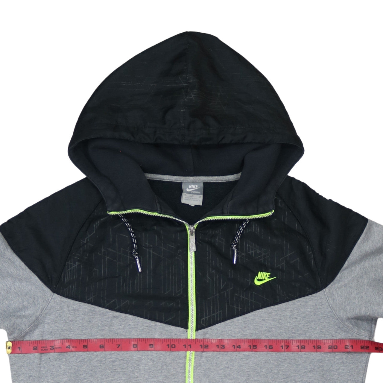 Nike Men’s Grey Full Zip Hoodie Medium Sportswear Sweatshirt