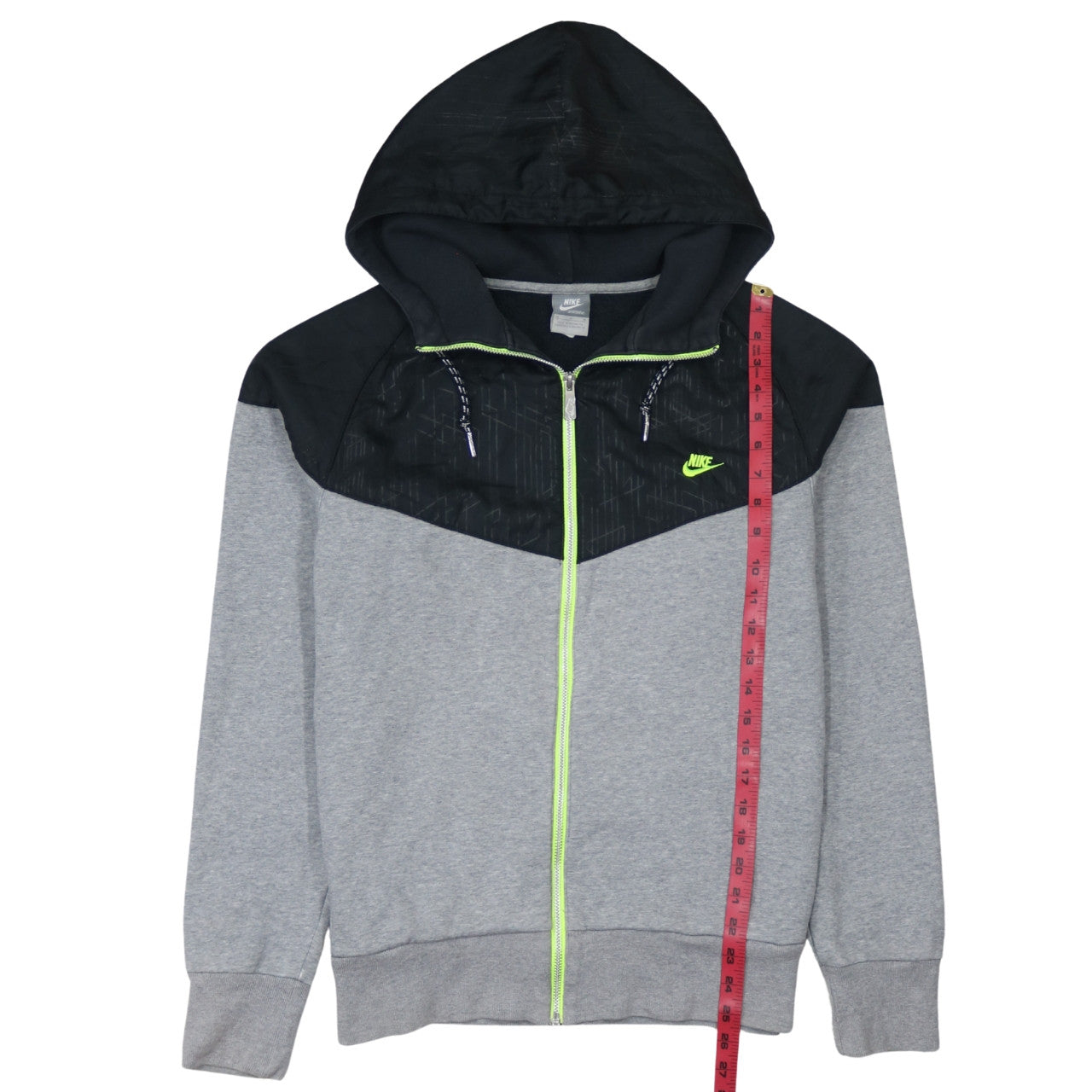 Nike Men’s Grey Full Zip Hoodie Medium Sportswear Sweatshirt
