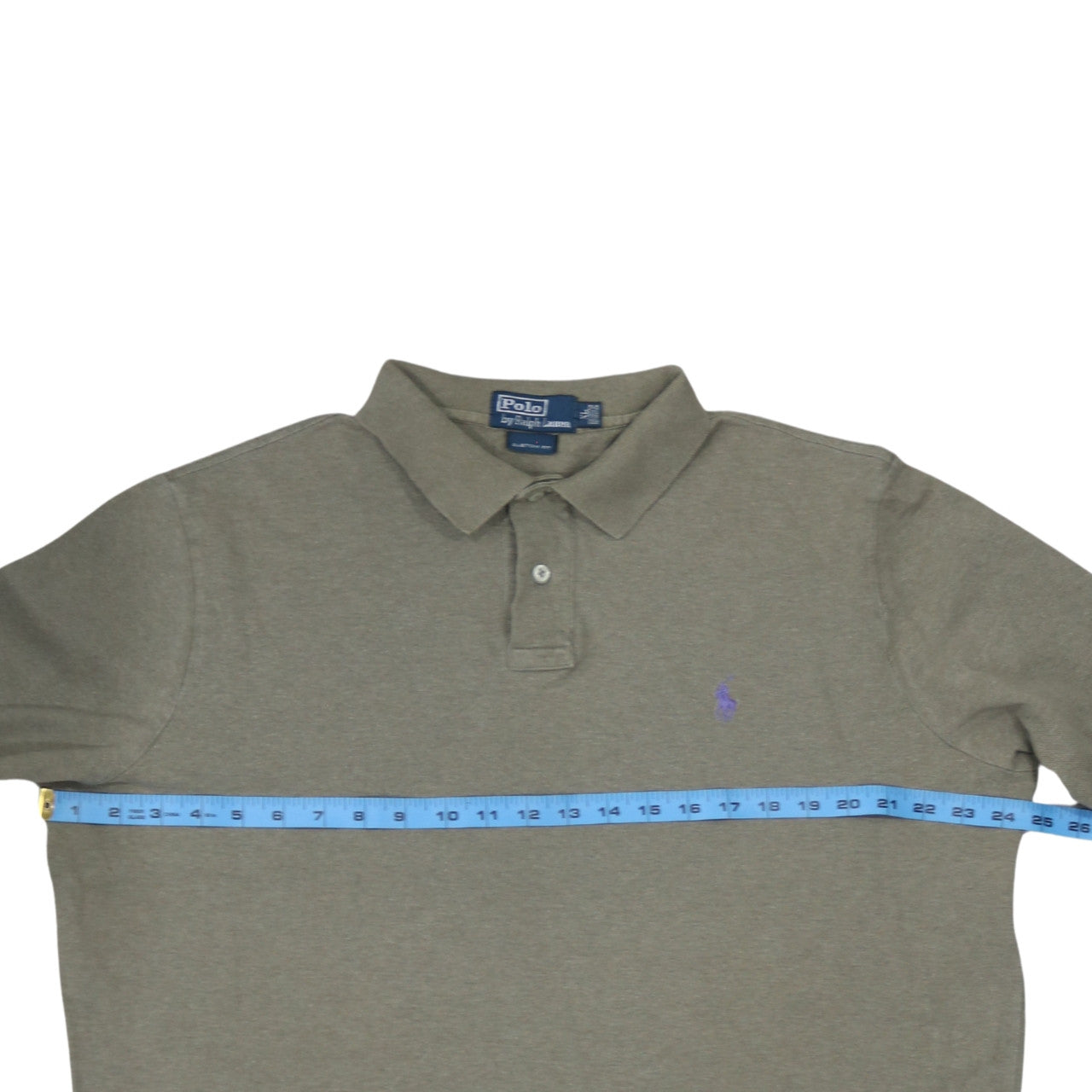 Ralph Lauren Men's Green Long Sleeve Cotton Polo Shirt XL