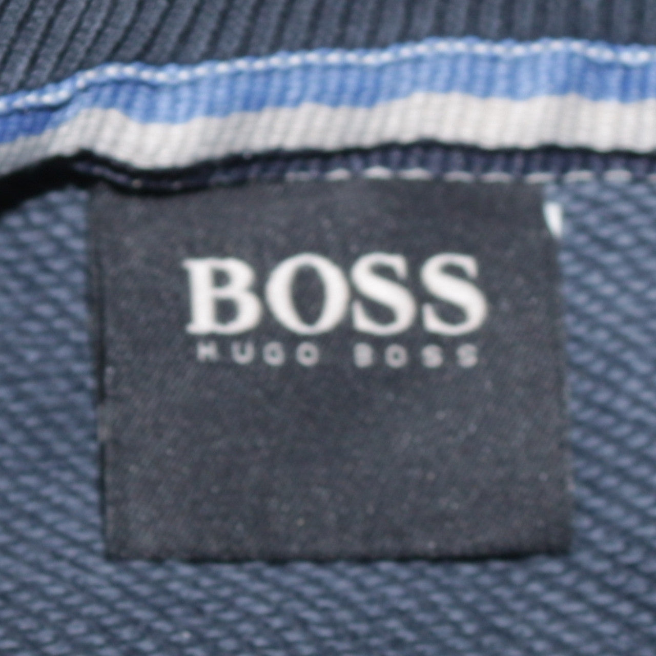 Hugo Boss Men’s Blue Cotton Pullover Sweatshirt Size S