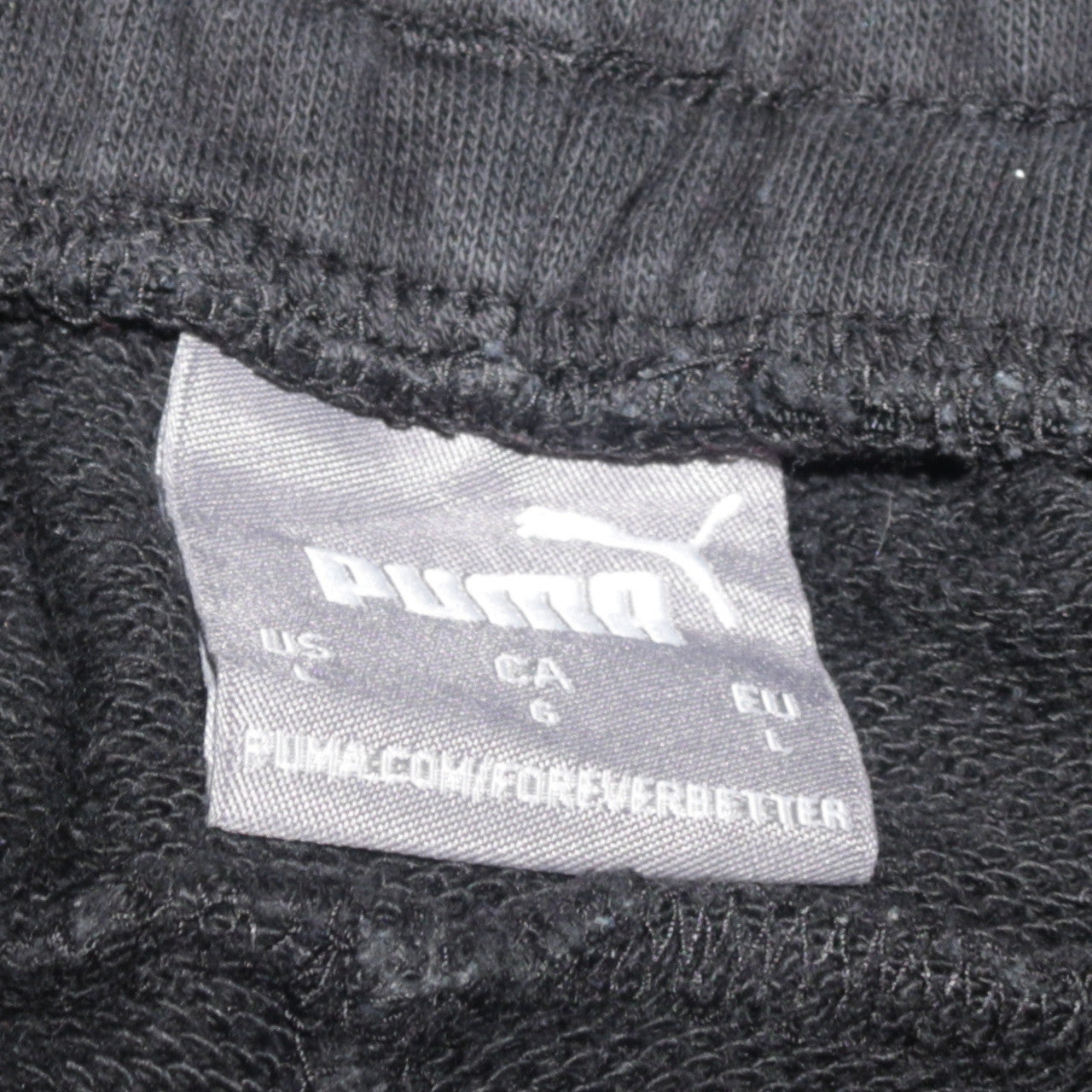 Puma Men’s Black Jogger Sweatpants Size L Lightweight Activewear
