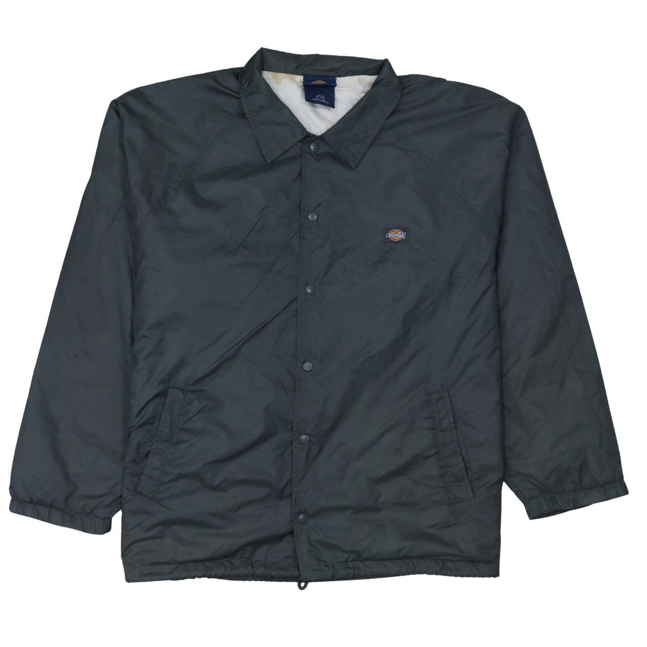 Dickies Men's Black XL Coach Jacket Nylon Lined Casual Workwear