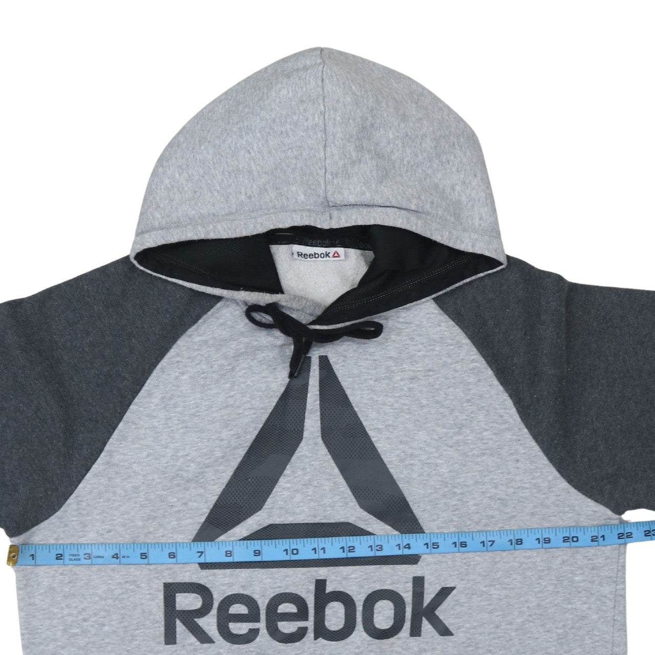Reebok Mens Grey Pullover Hoodie Medium Sportswear Sweatshirt