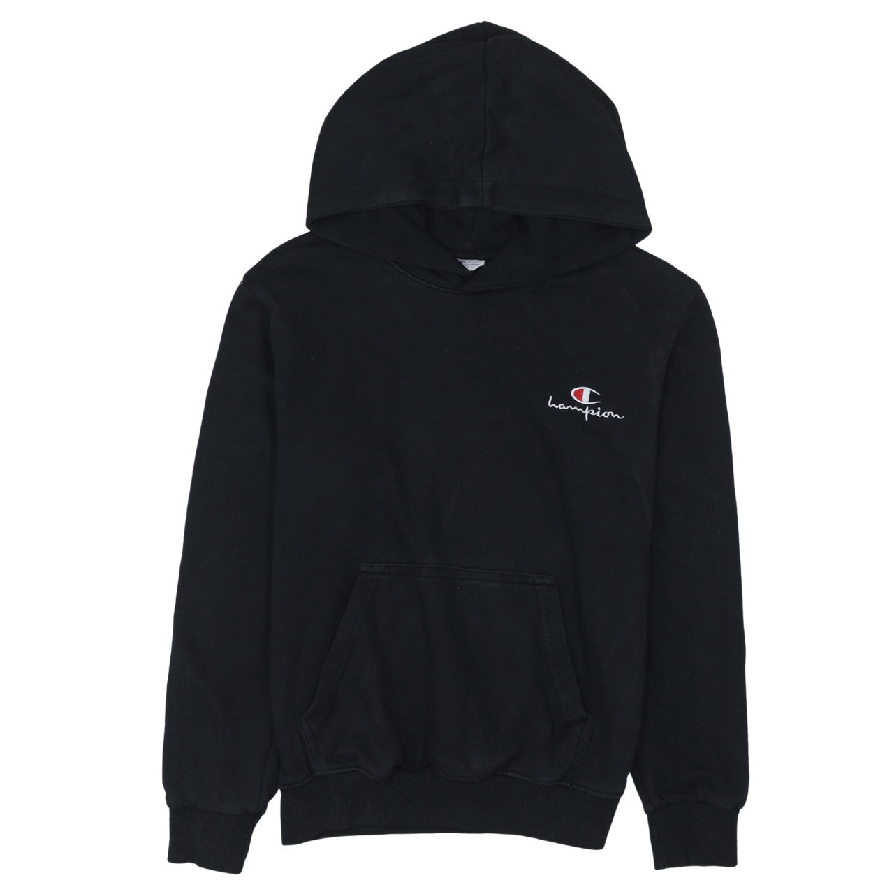 Champion Men's Black Pullover Logo Hoodie Size M