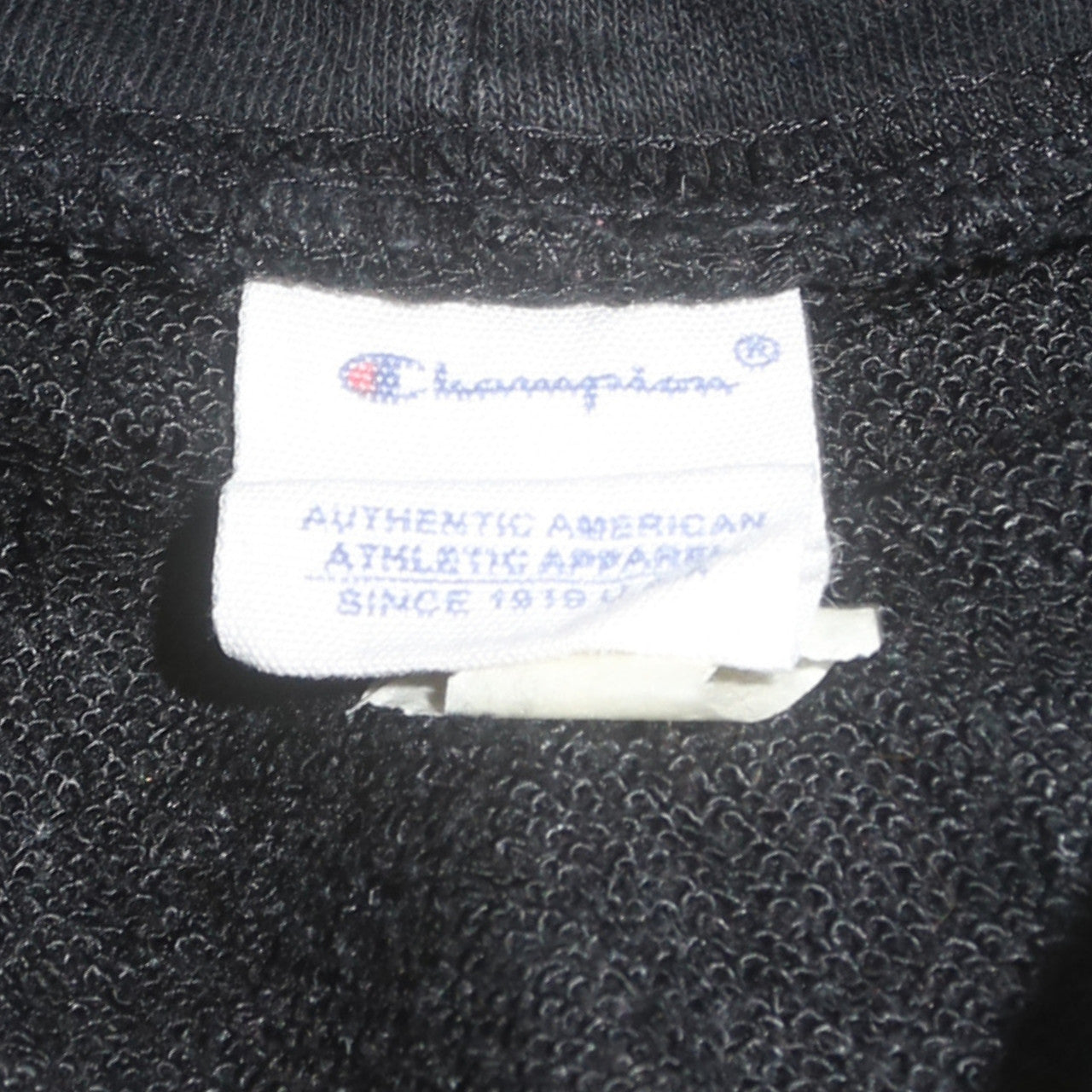 Champion Men's Black Pullover Logo Hoodie Size M
