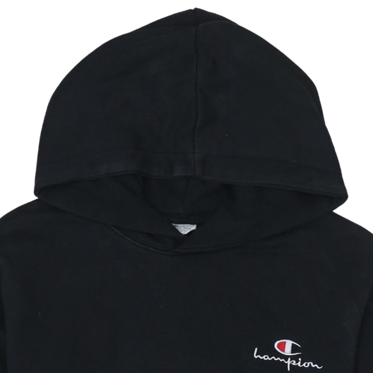 Champion Men's Black Pullover Logo Hoodie Size M
