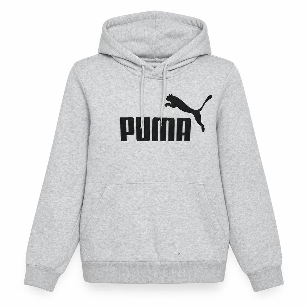 Puma Womens Grey Logo Pullover Hoodie Size 16 XL